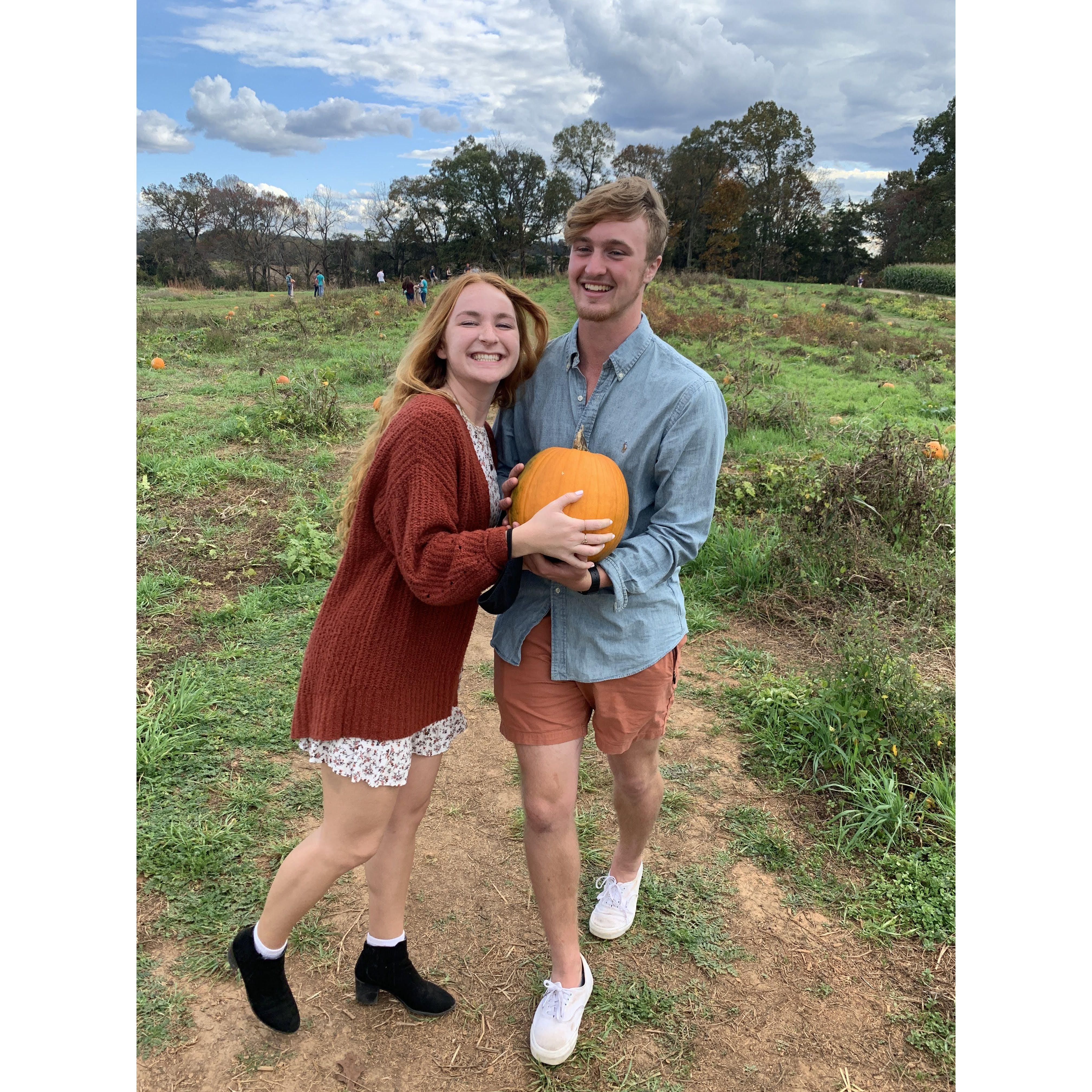 Pumpkin picking with friends! 10/24/23