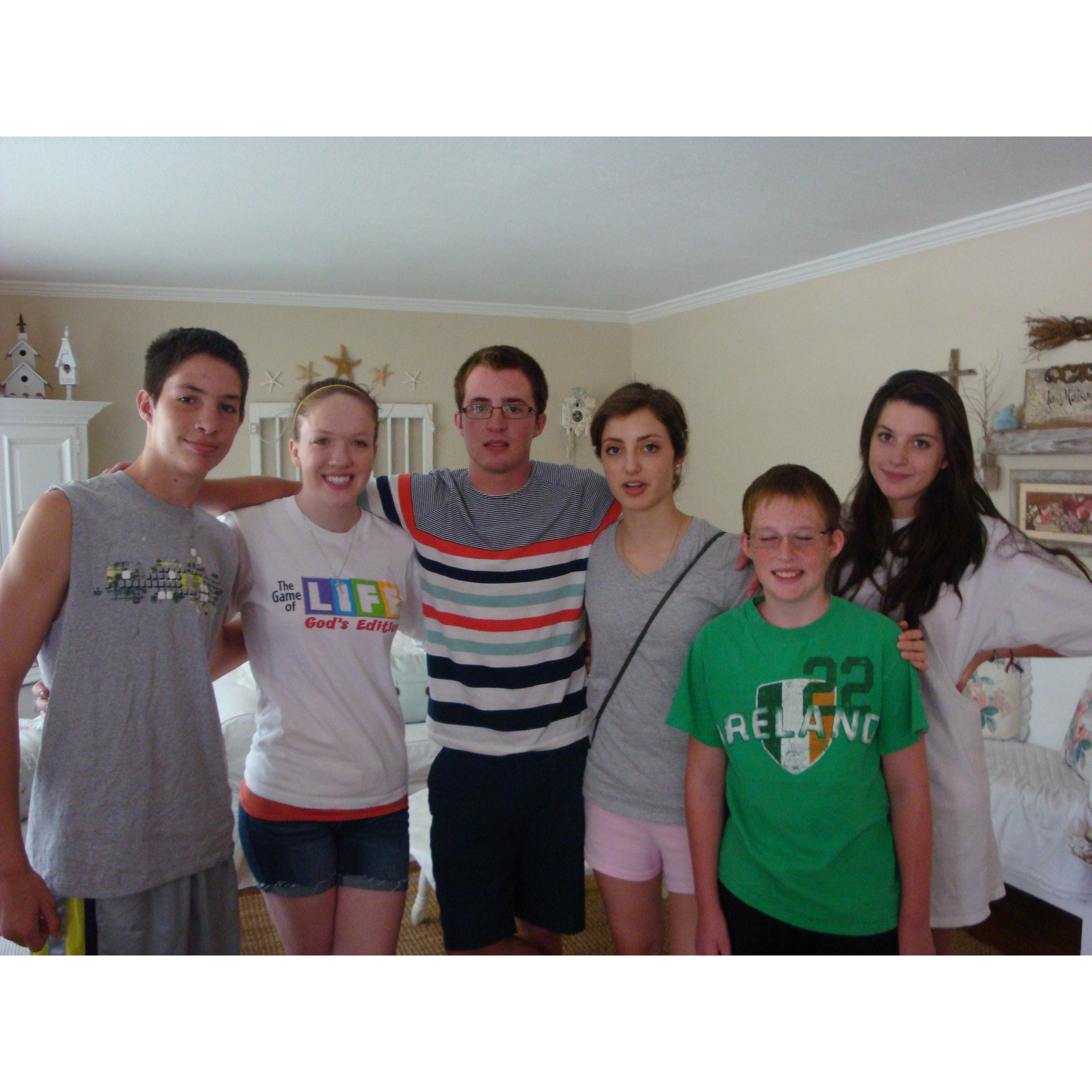 Grace meeting some of the Murphy clan for the first time back in 2012!