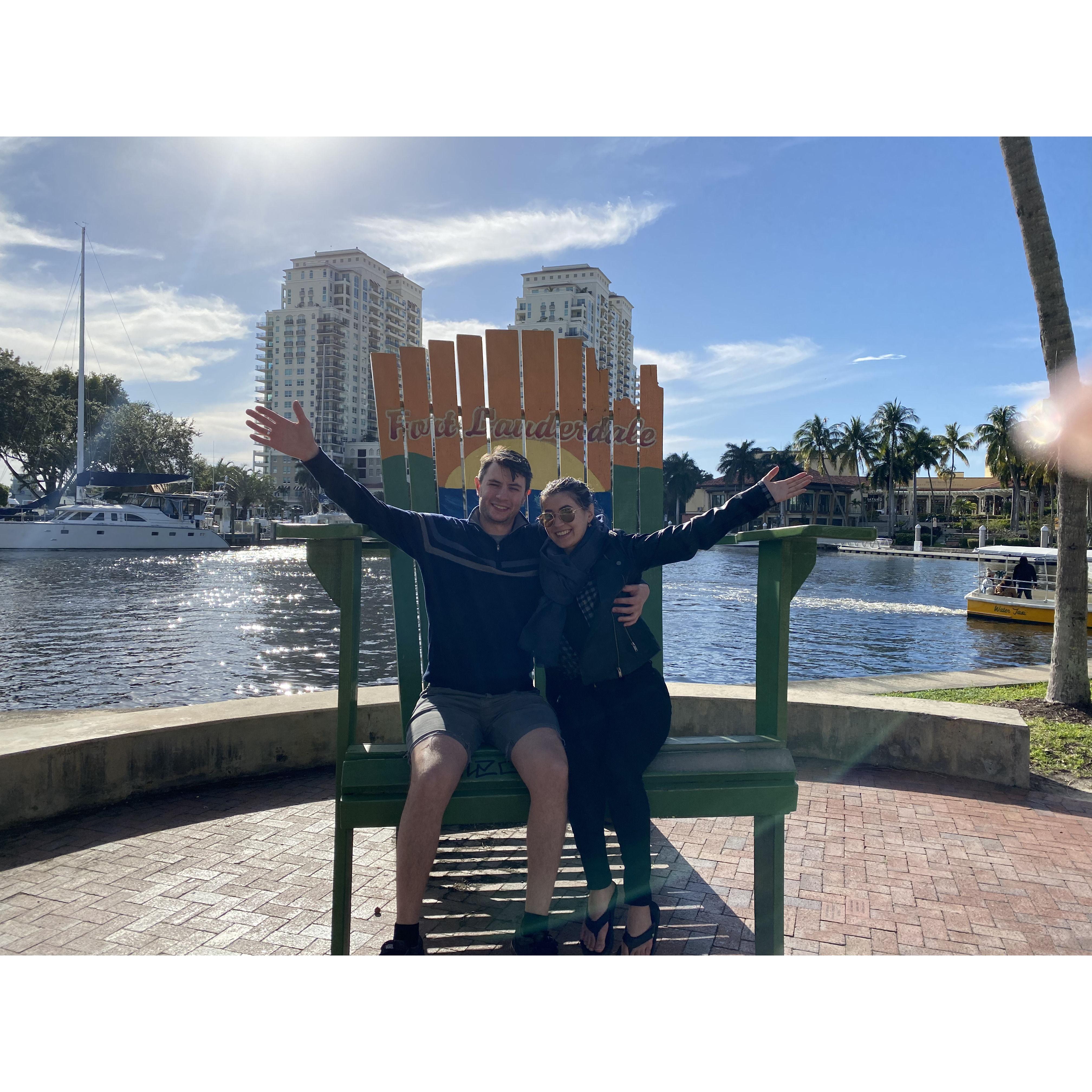 Our first time in Fort Lauderdale, February 2022.