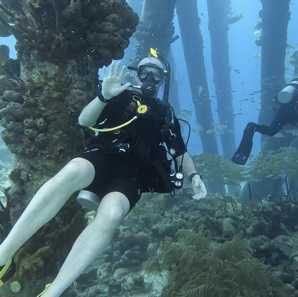 Rental tank for diving