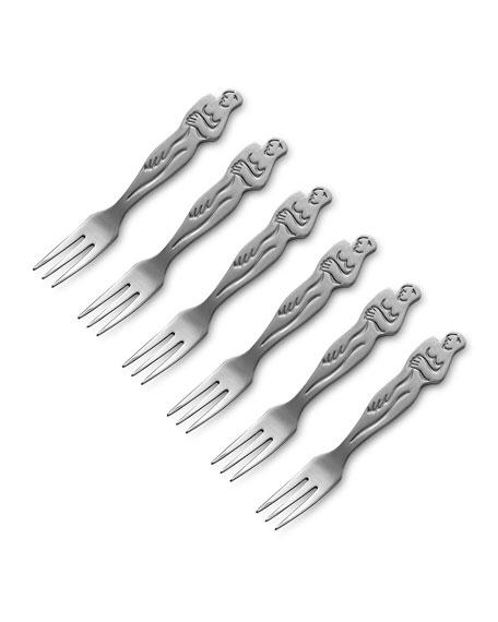 Carrol BoyesWoman Steel Cake Forks, Set Of 6