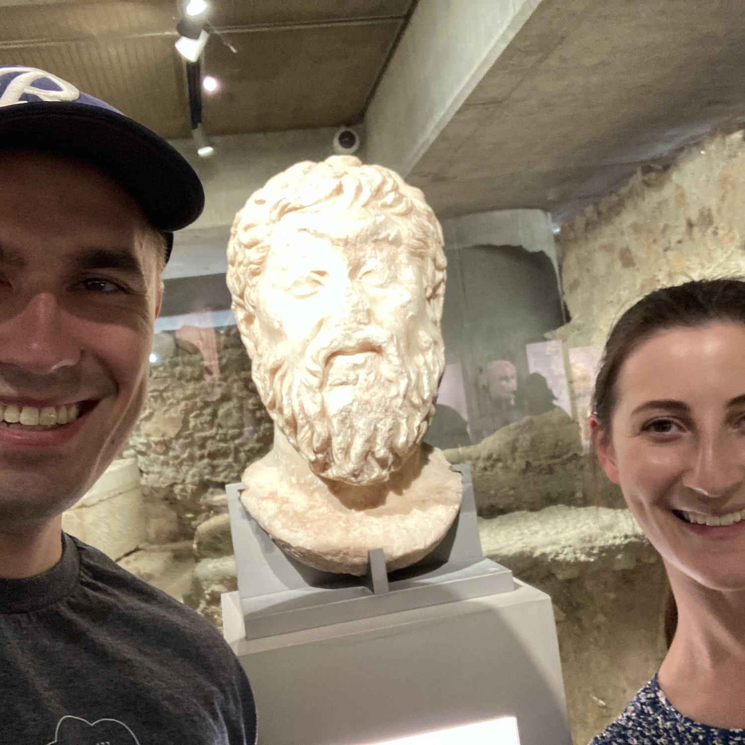 Basking in the wisdom of Plato.