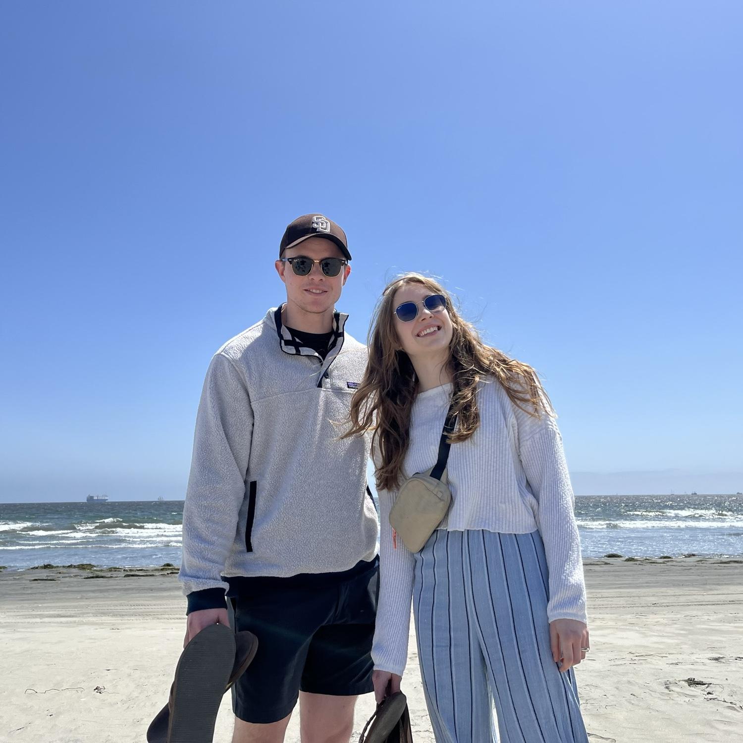 Coronado beach after moving to San Diego, April 2023