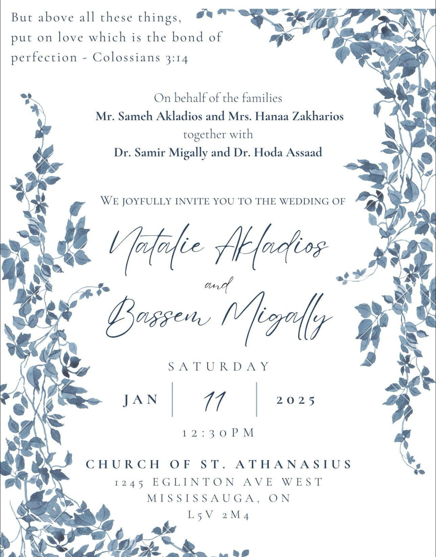 The Wedding Website of Bassem Migally and Natalie Akladios