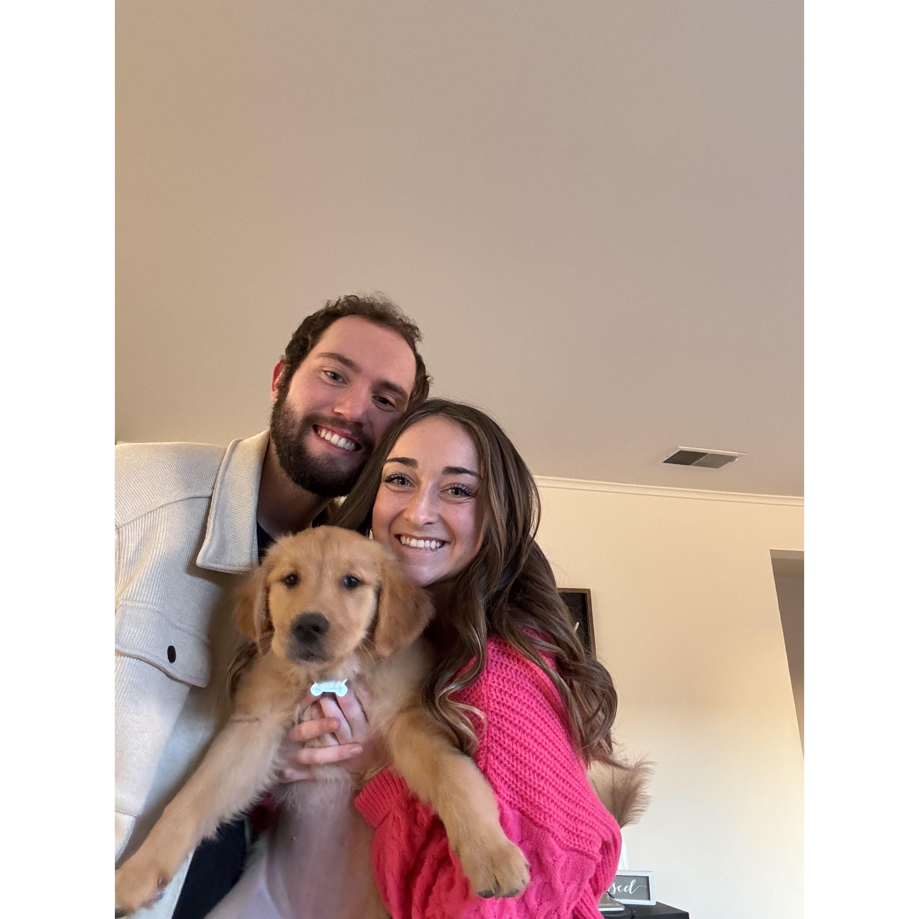 One of our first pictures as a "family"