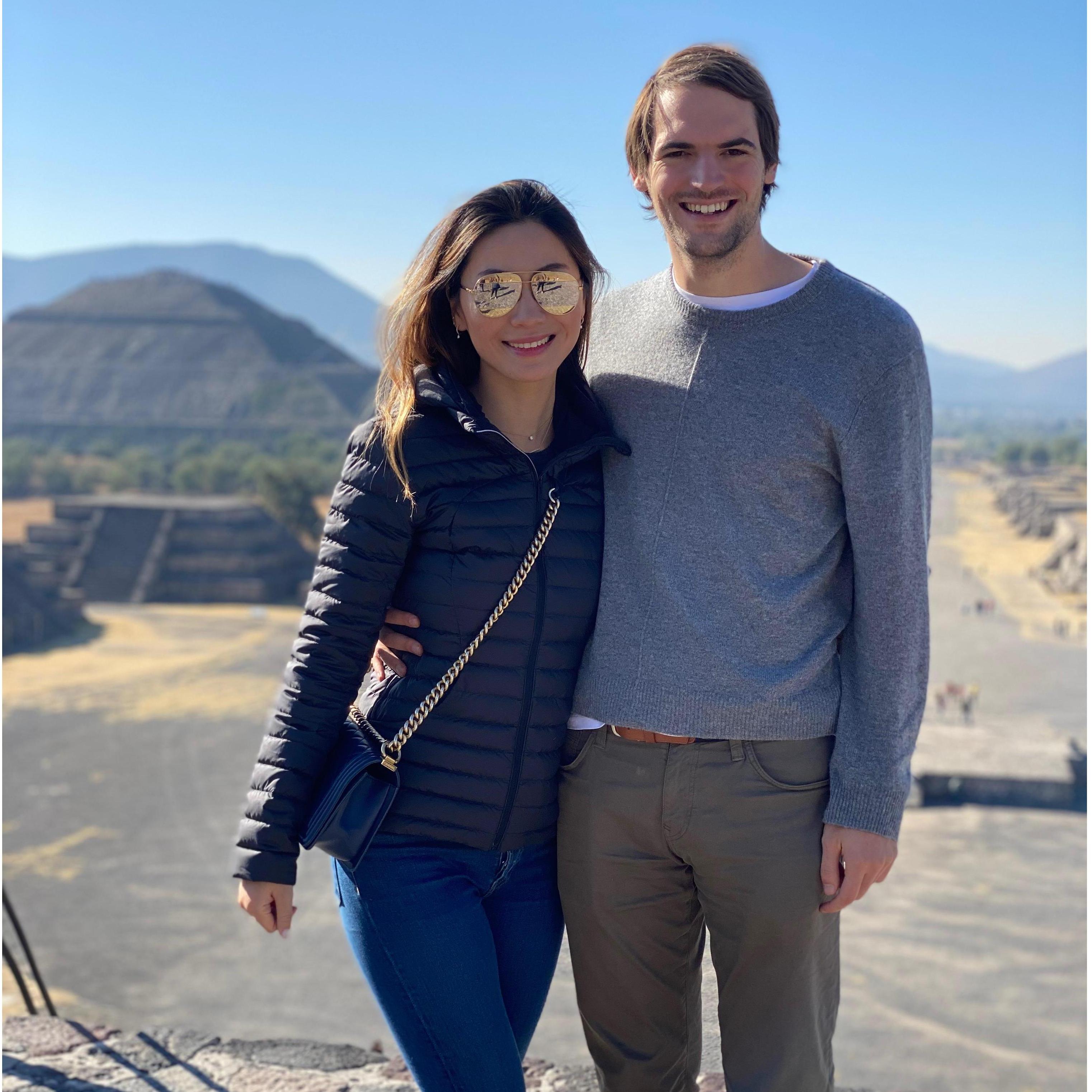 At the pyramids near Mexico City