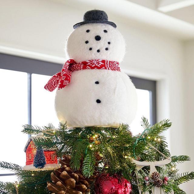 Archie Tree Topper, 13.5", White
