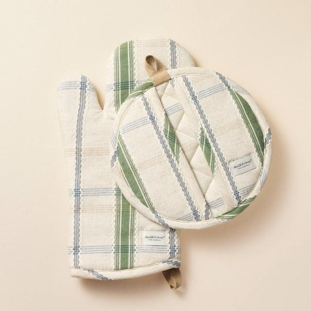 Oven Mitts Plaid - Hearth & Hand™ with Magnolia