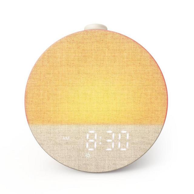 Dreamegg Sunrise 1 Pro - Sunrise Alarm Clock, Sound Machine for Sleep, Favorites Mode, Sleep Routines, Dimmable Night Light, 29 Soothing Sounds, White Noise Machine, Wake Up Light for Bedrooms (Cream)