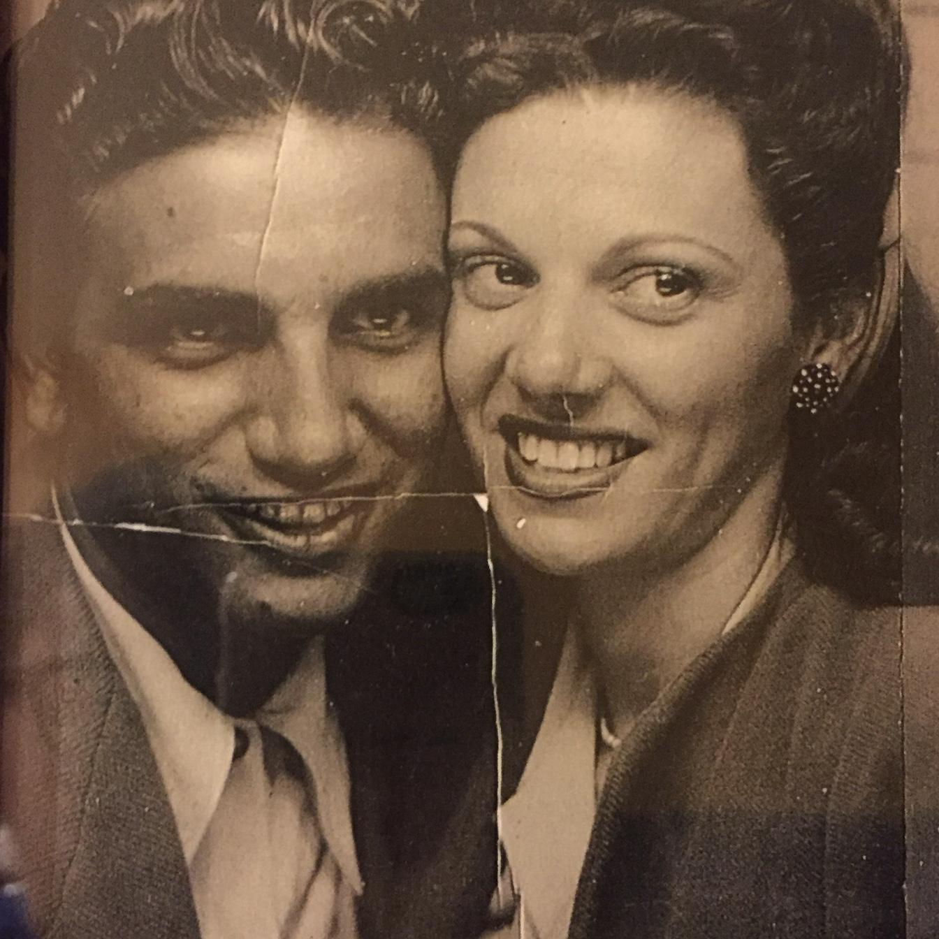 grandpa sam and grandma helen. two scorpio studs married 71 years.