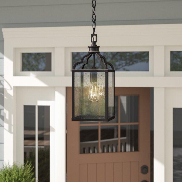 Shinault Oil Rubbed Bronze 1 -Bulb 17.32" H Outdoor Hanging Lantern