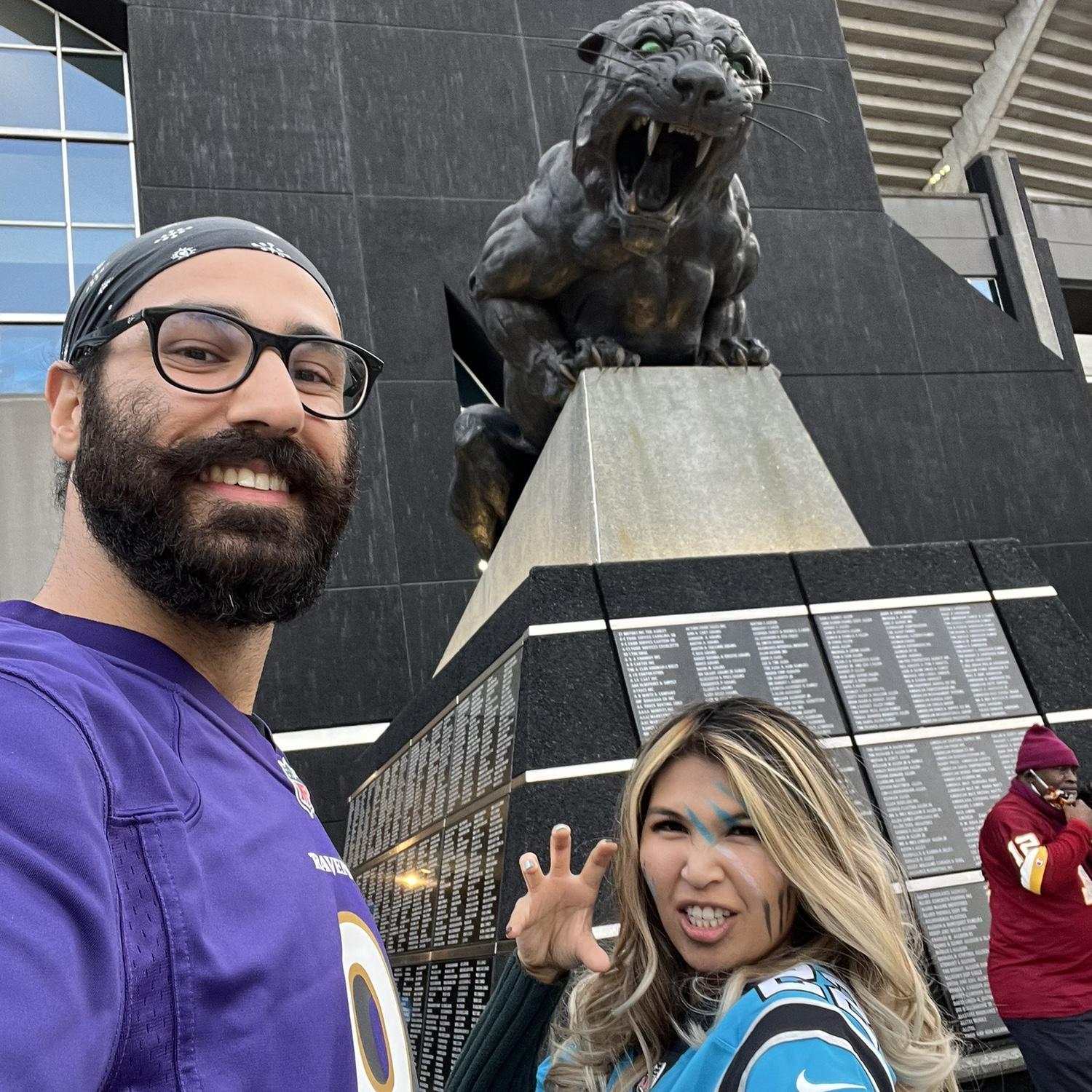 Panther's game (Go Christian McCaffrey!) in Charlotte, North Carolina
November 2021