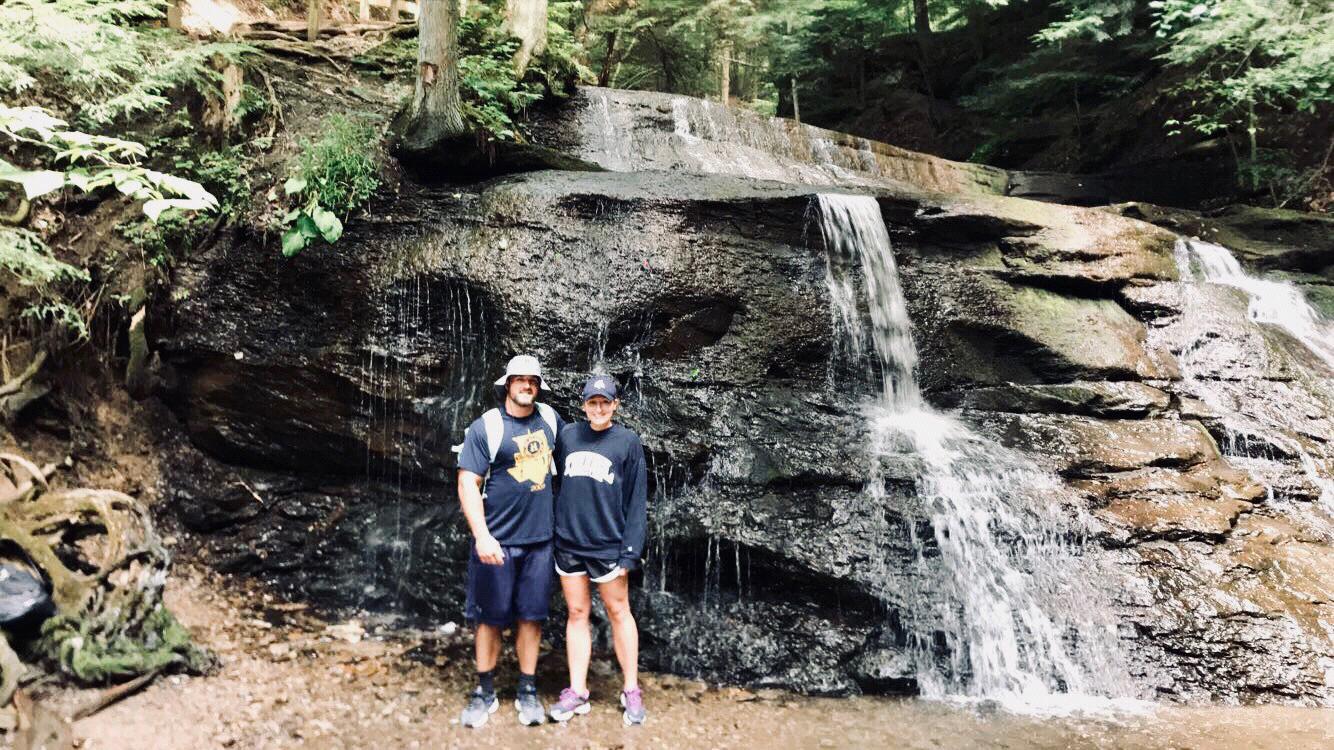 Hiking at McConnells Mill State Park, Pa
