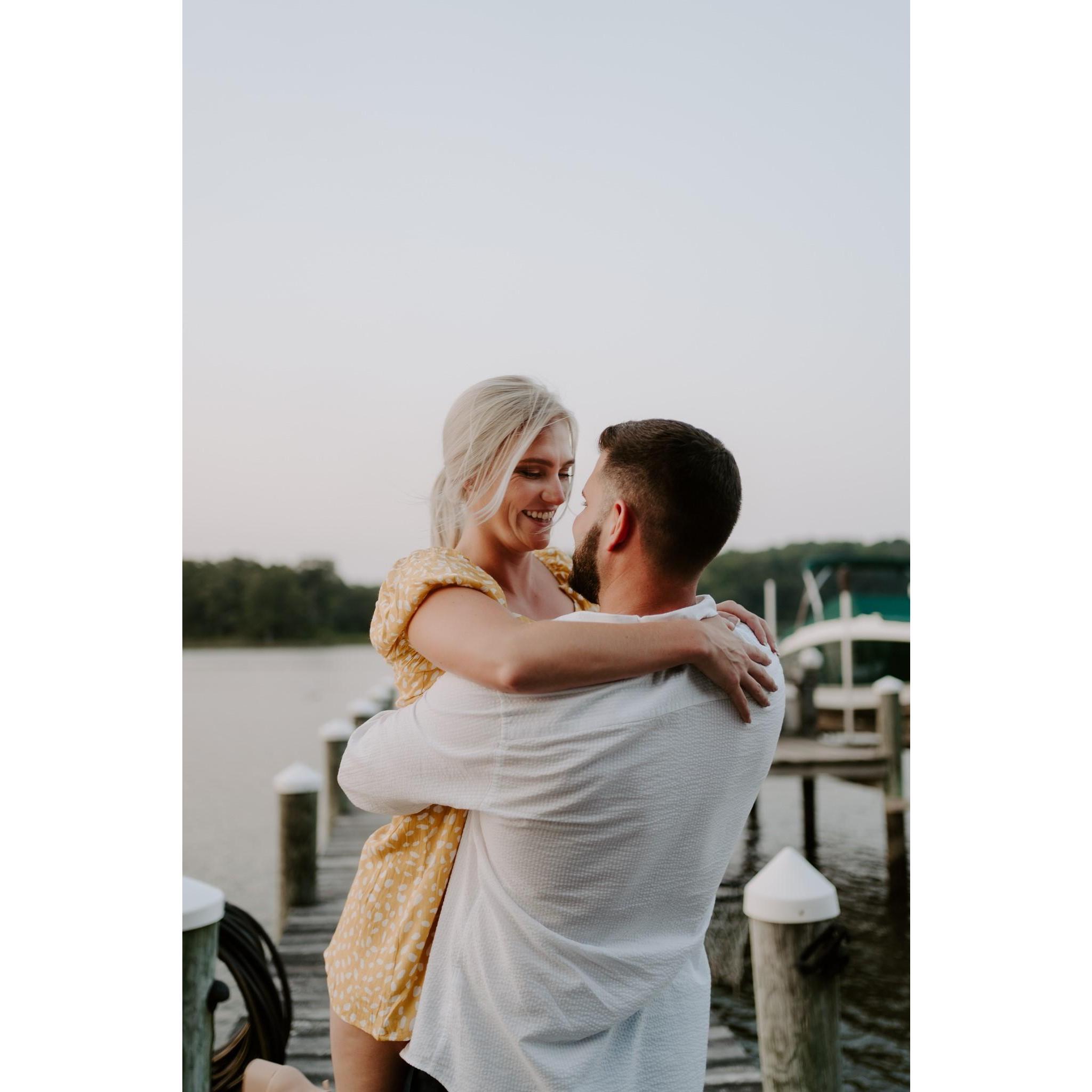 Engagement photos @ the river