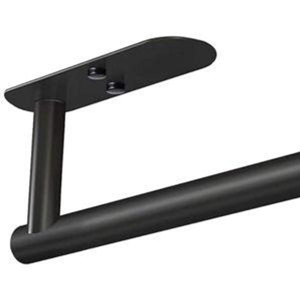 VAEHOLD Adhesive Paper Towel Holder Under Cabinet Wall Mount for Kitchen Paper Towel, Black Paper Towel Roll Holder Stick to Wall, Stainless Steel（Black）