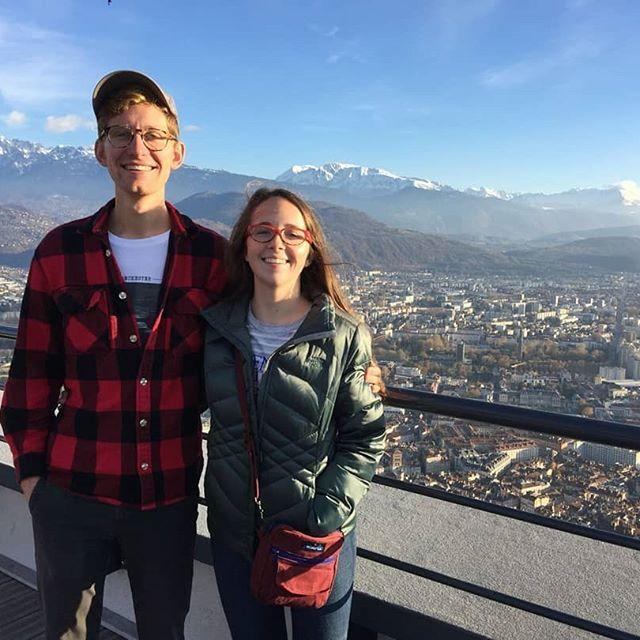 Looking over Grenoble, France.