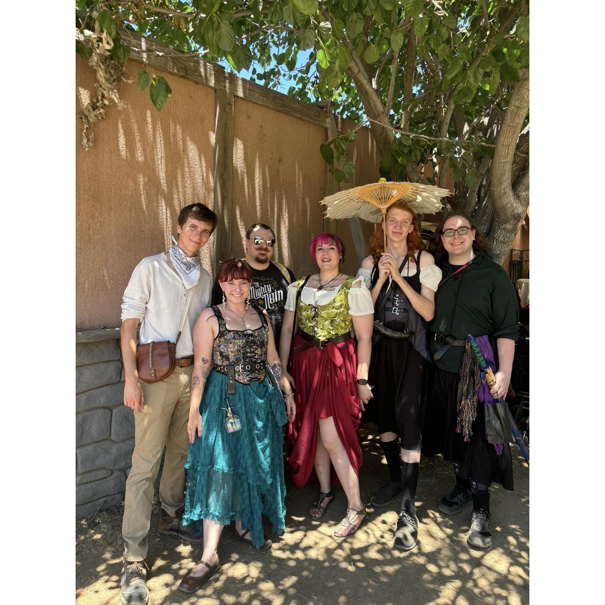 Our second renaissance faire together with family