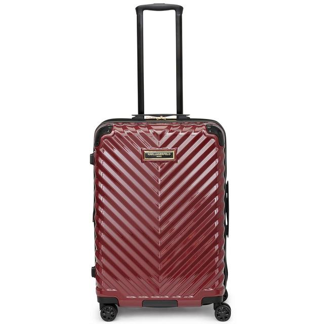 Karl Lagerfeld Chevron 25" Hardside Spinner