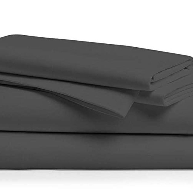 Comfy Sheets Luxury 100% Egyptian Cotton - Genuine 1000 Thread Count 6 Piece Queen Dark Grey Sheet Set-Fits Mattress Up to 18'' Deep Pocket.