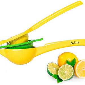 Zulay Premium Quality Metal Lemon Lime Squeezer - Manual Citrus Press Juicer