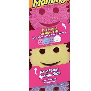 Scrub Daddy Scrub Mommy Sponges - Dish Scrubber + Non-Scratch Cleaning Sponges Kitchen, Bathroom + Multi-Surface Safe - Dual-Sided Dish Sponges for Scrubbing - Online Exclusive (3 Count)