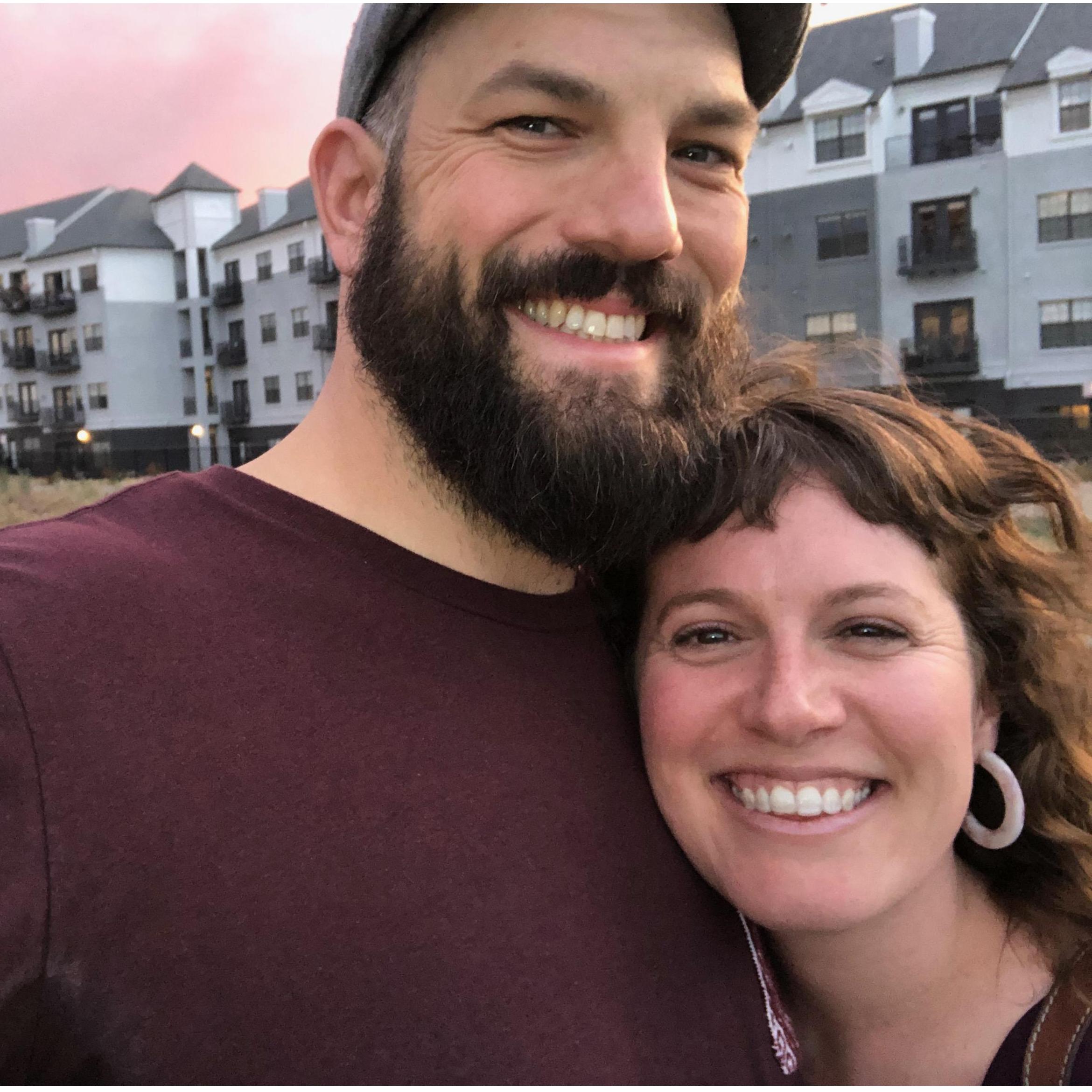 sunset walk in Denver