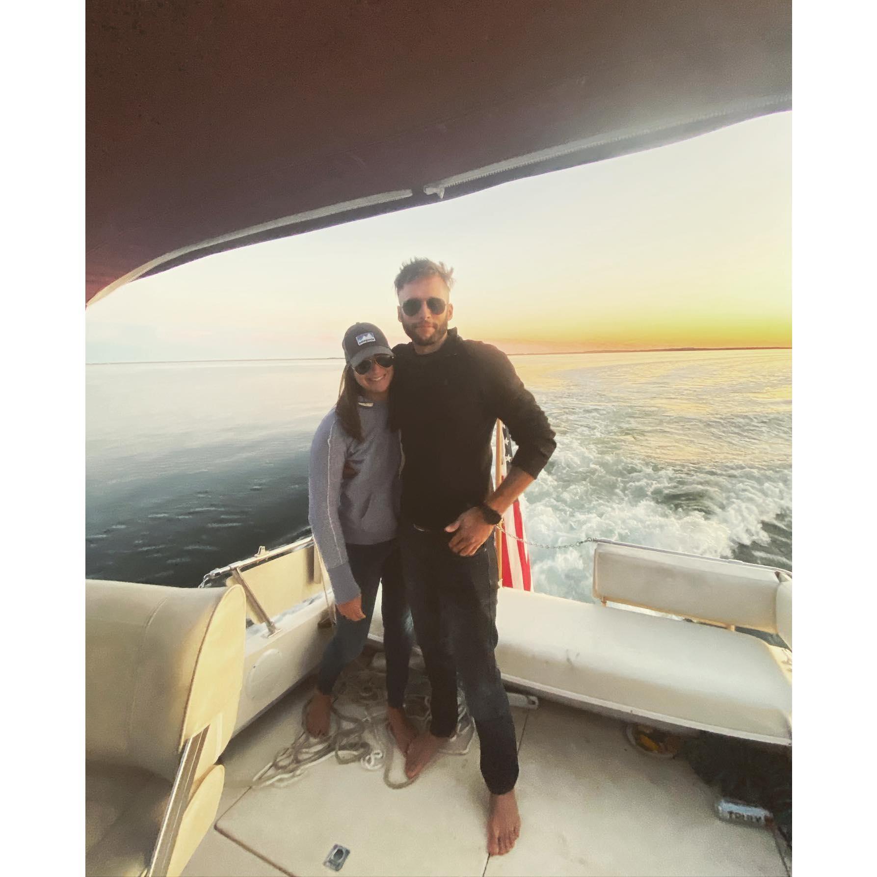 boating around Stonington
