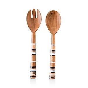 JuliskaStonewood Stripe Salad Server Set