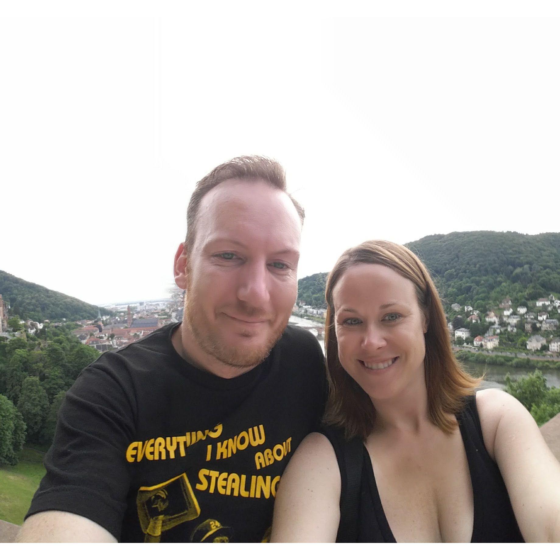 Our first photo!  Taken in Germany.