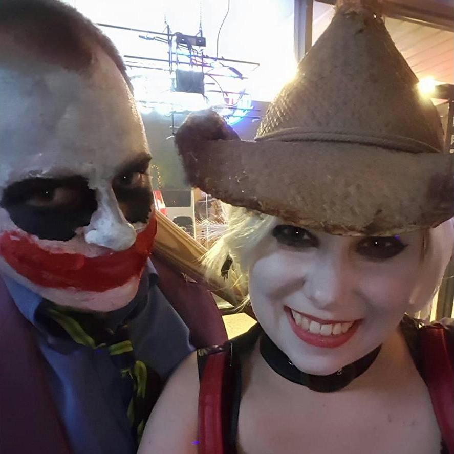 This was our first Halloween as an official couple. I was his Harley Quinn to his Joker... without the negative bits of their story line.