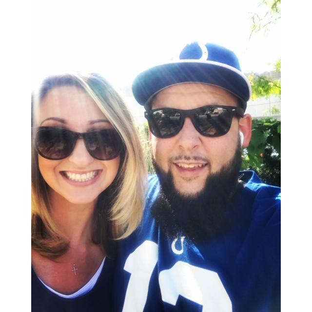 Colts game with our families. Such a blast!