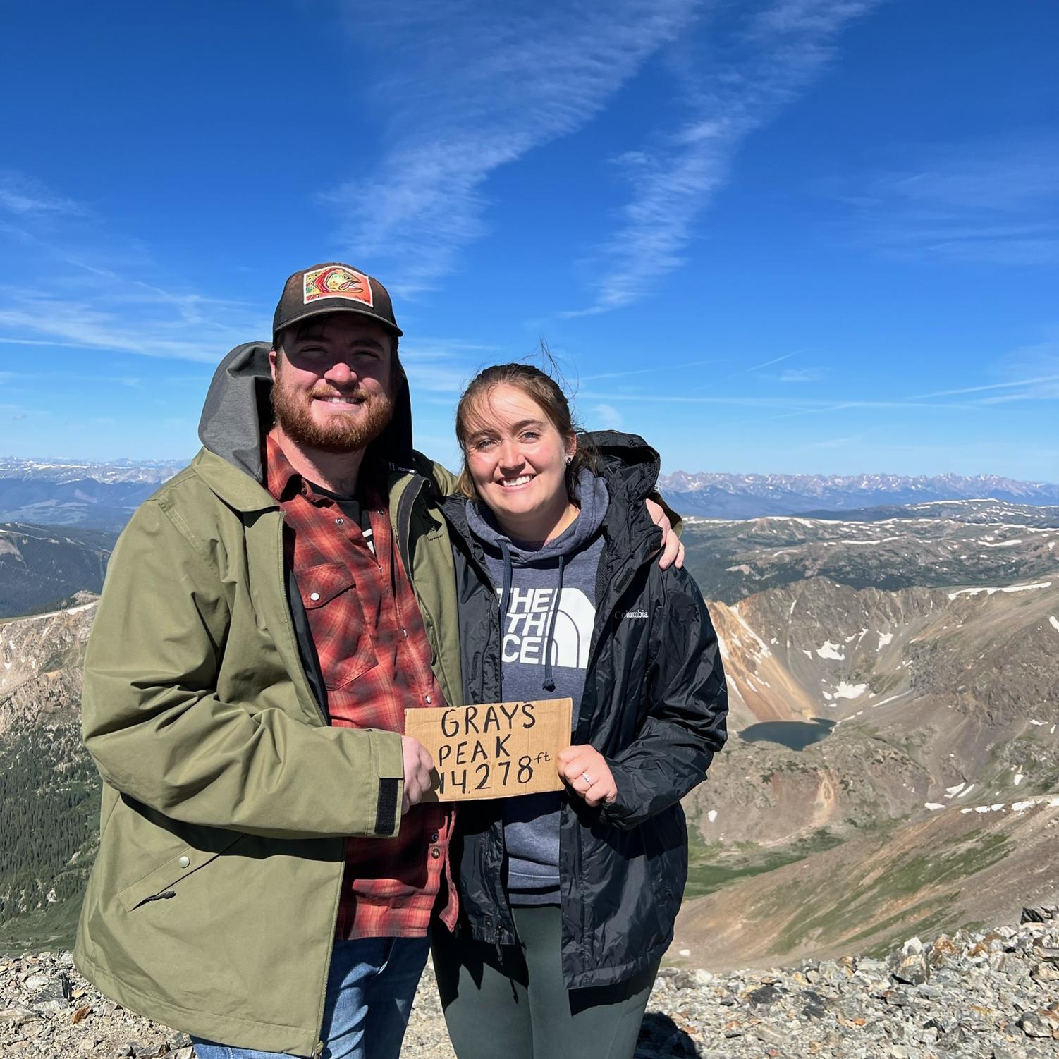 Us on top of Gray's Peak in the summer of 2022!