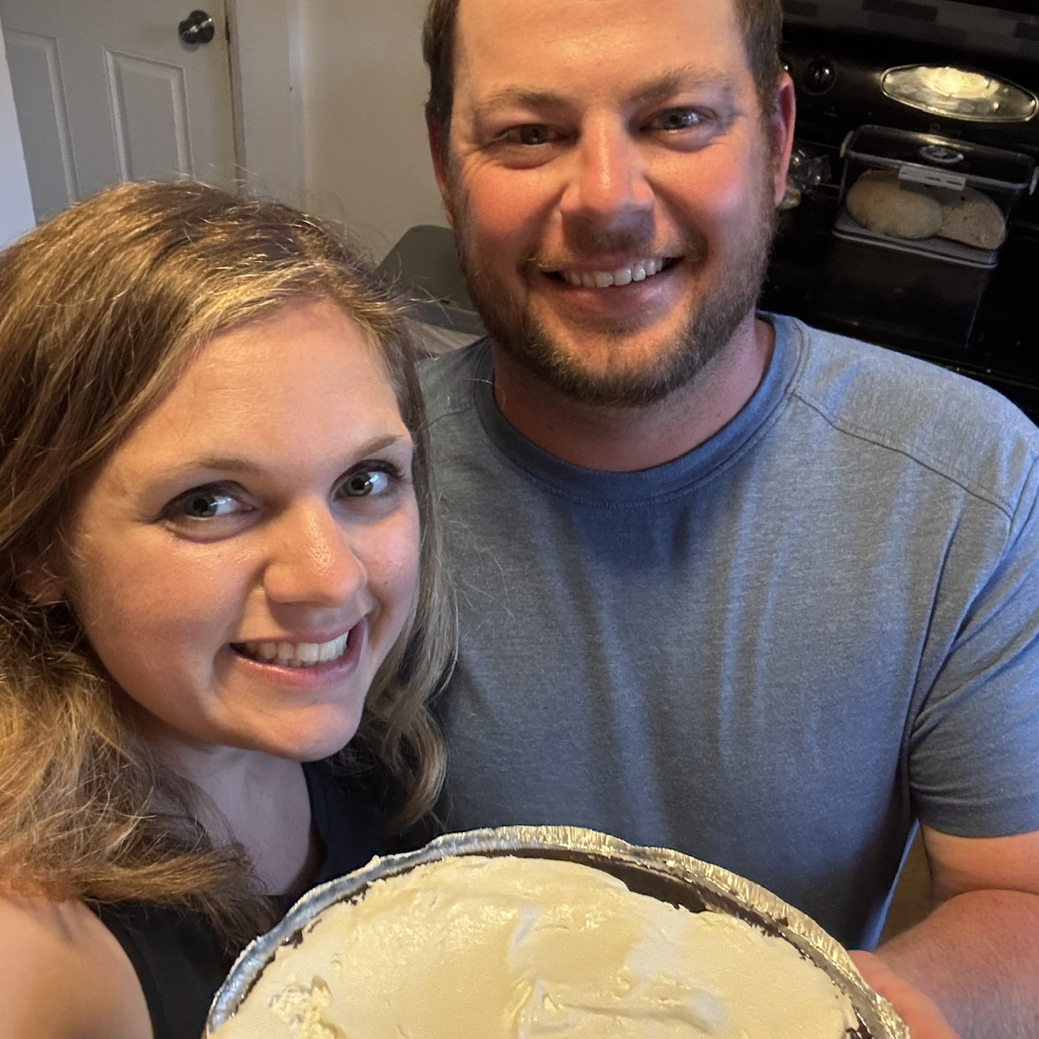 Blindfolded pie making was a success!