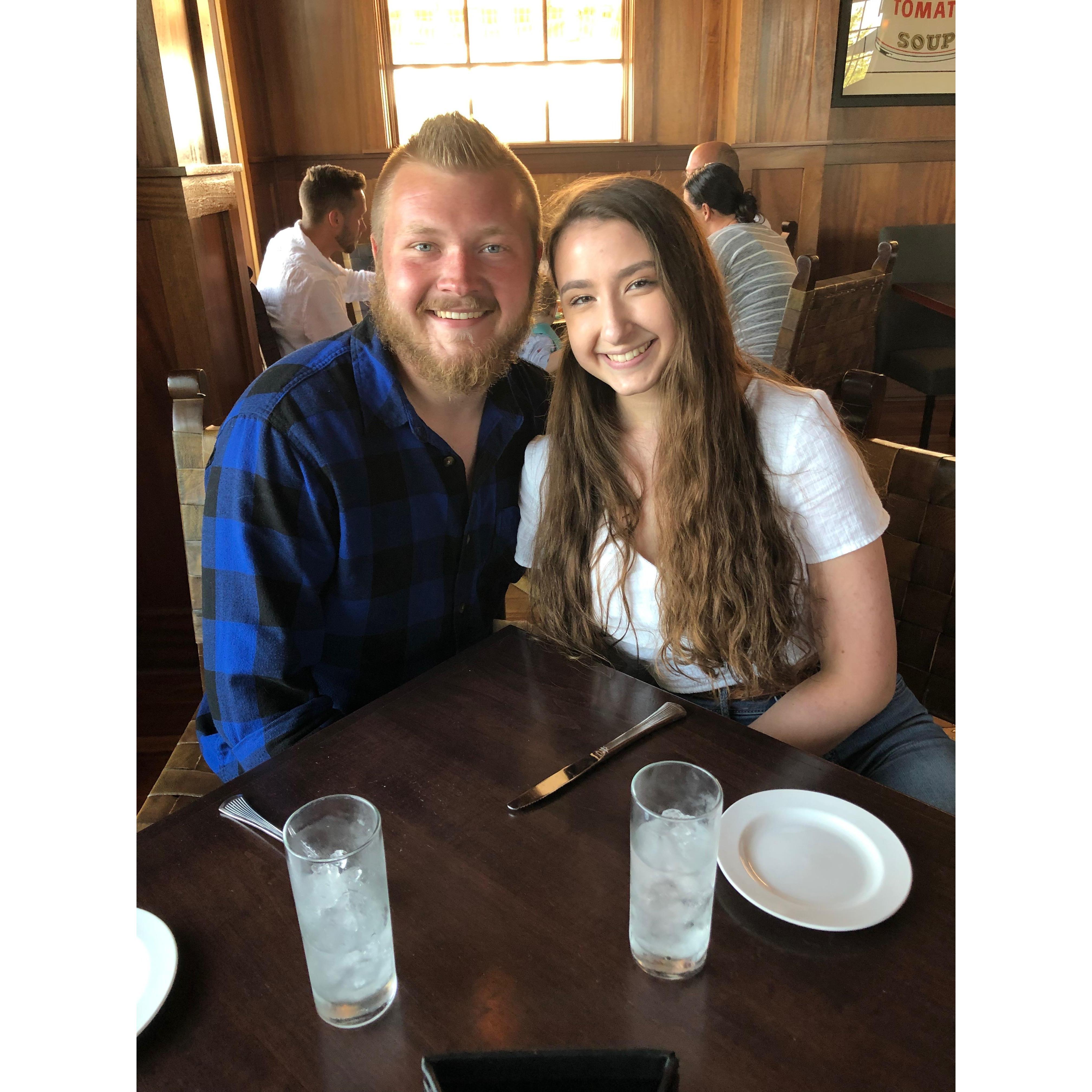 Our first fancy dinner at Nolan's on Canandaigua Lake