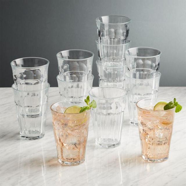 Duralex Picardie 12.5 Oz Glasses, Set of 12