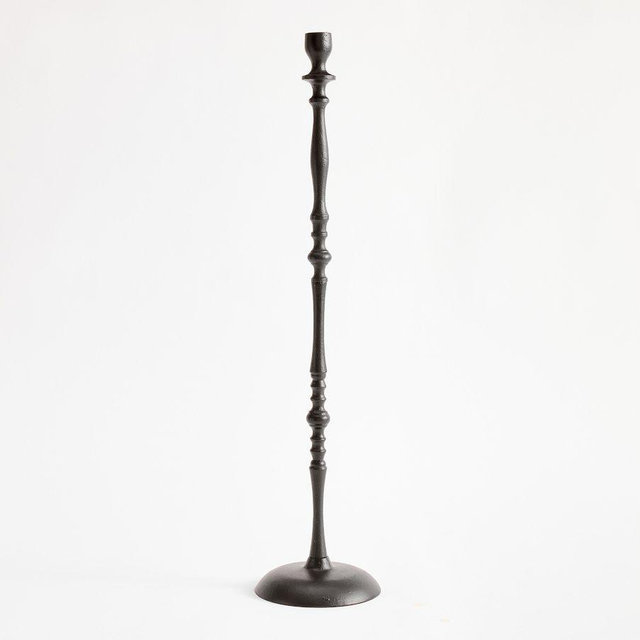 Normandie Taper Candle Holder, Bronze, 28"H