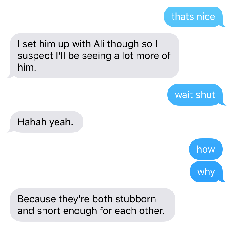 Shout-out to Pauline for realizing we were a perfect match, back in 2014!
