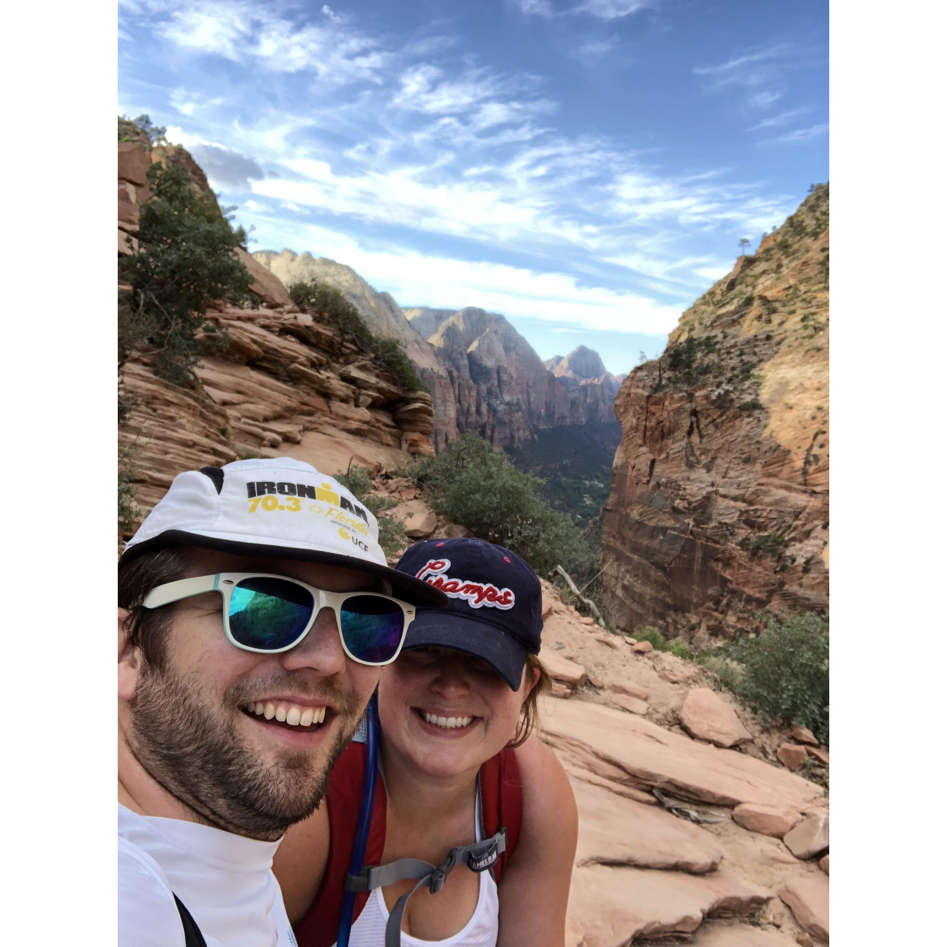 Hiking in Zion National Park in 2018
