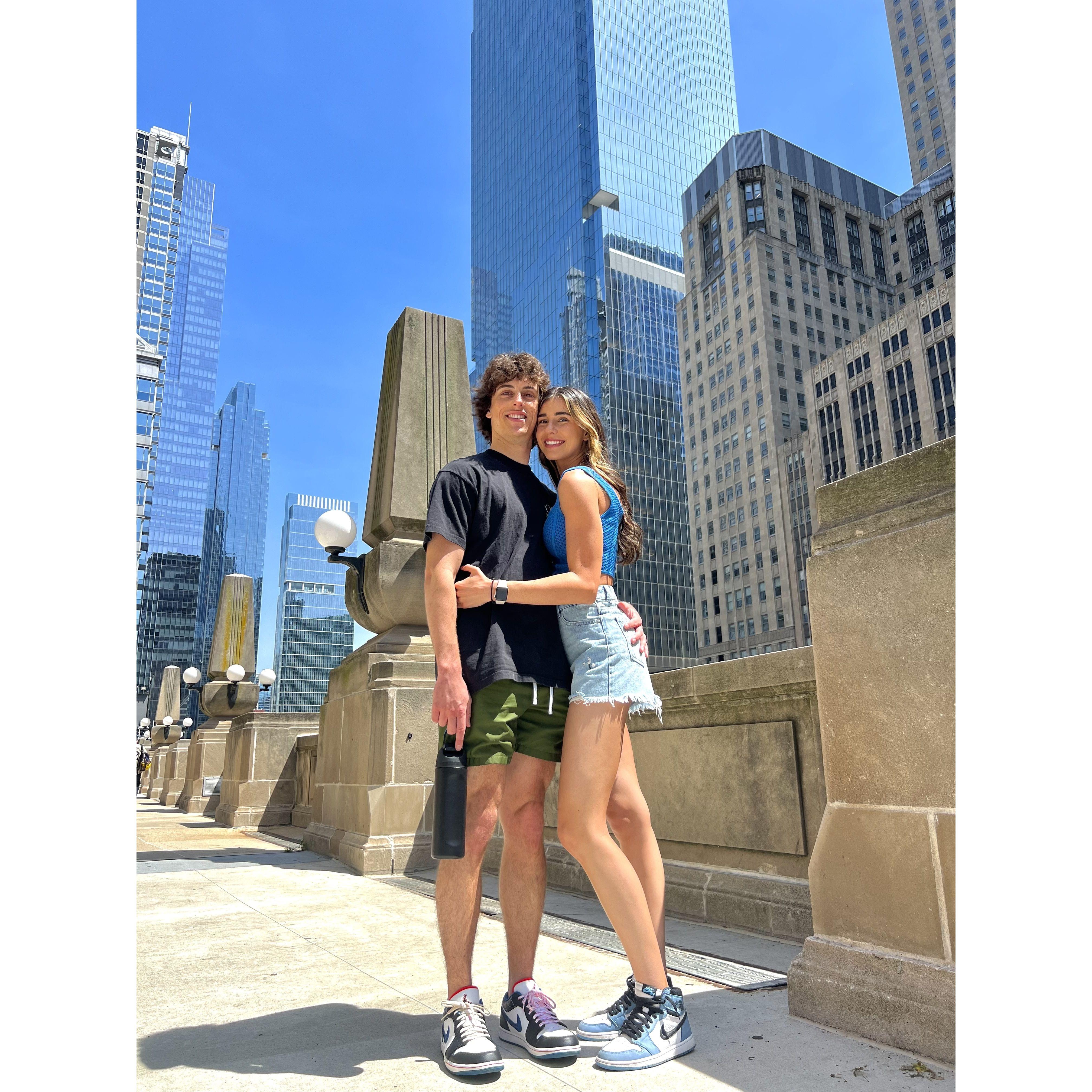 Our first family vacation together, Chicago! (Bryant's family)
