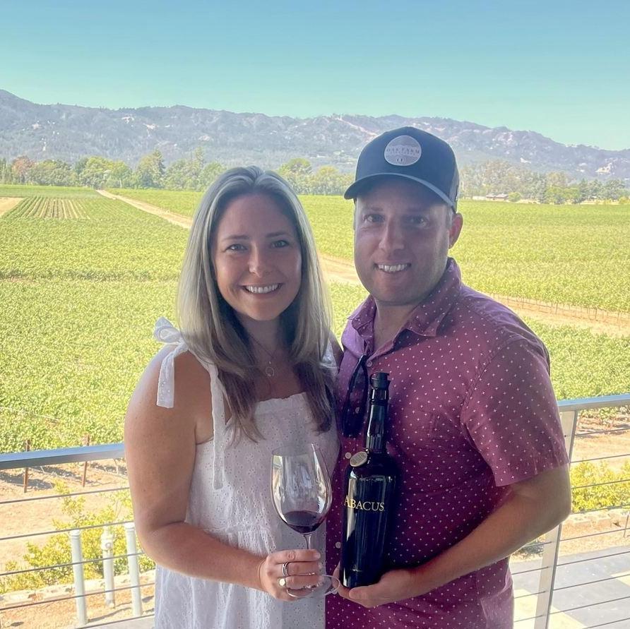 JULY 2022. CELEBRATING OUR ENGAGEMENT AND EMILY'S BIRTHDAY IN NAPA, CA.