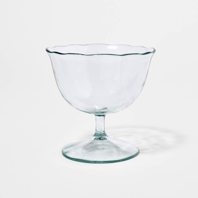 7 fl oz Acrylic Ruffled Coupe Short Clear - Threshold™ designed with Studio McGee