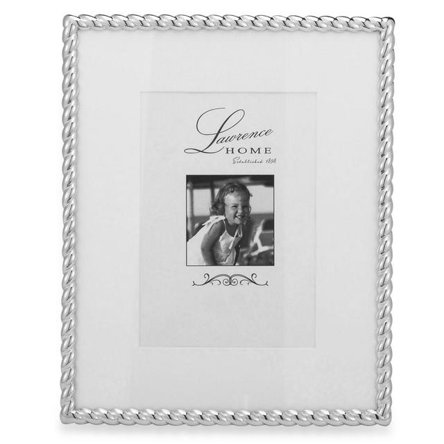 Lawrence Frames Metal Rope 8-Inch x 10-Inch Frame in Silver