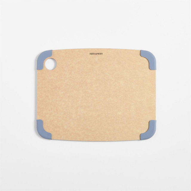Epicurean Natural and Blue Non-Slip Paper Composite Cutting Board 11.5"x9"