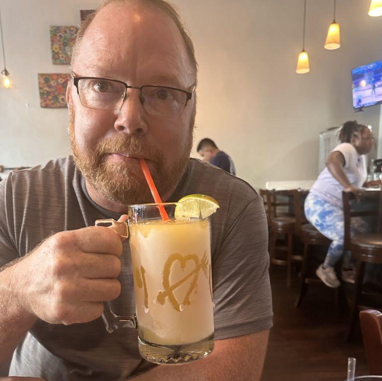 The "infamous" Frozen Margarita at Tequila's Town; August 2023