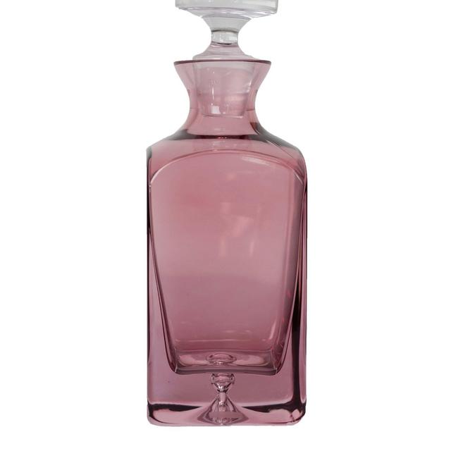 Estelle Colored Decanter in Rose
