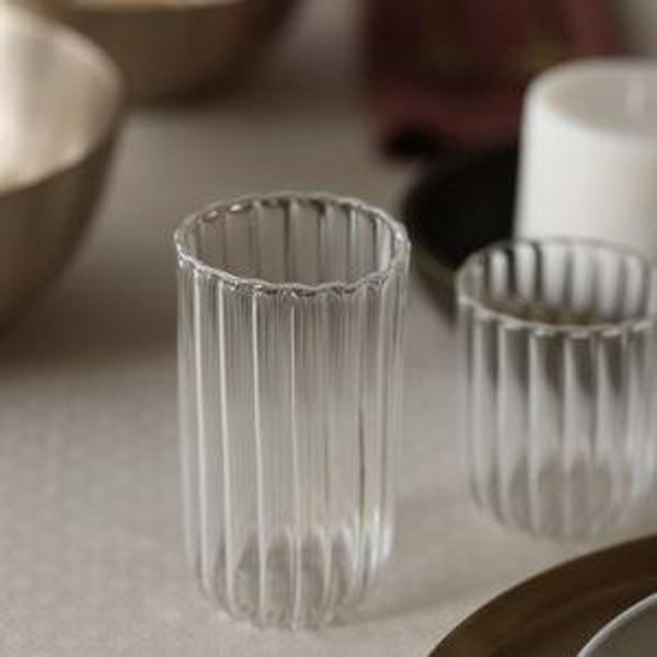 Fleck Kira Glass Tumblers (Set of 4 TALL 12oz)