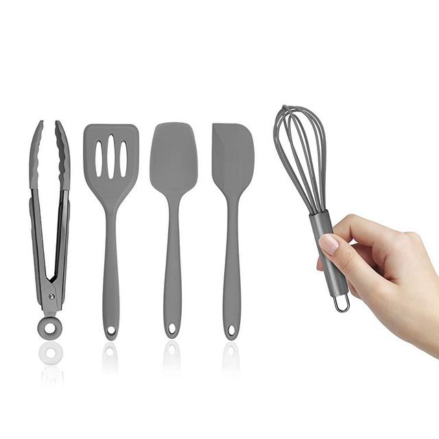Silicone Kitchen Cooking Utensil Set, EAGMAK 14PCS Stainless Steel Silicone  Kitchen Utensils Spatula Set with Stand for Nonstick Cookware, BPA Free