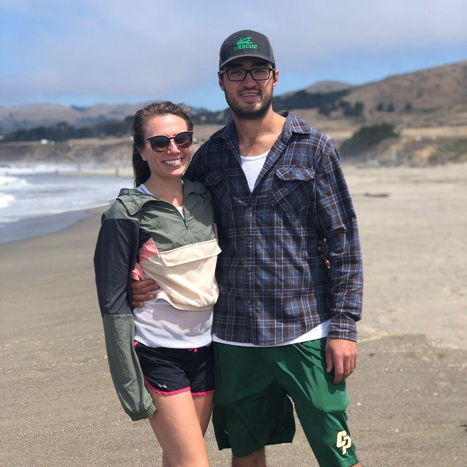 Walking on the beach in Bodega Bay