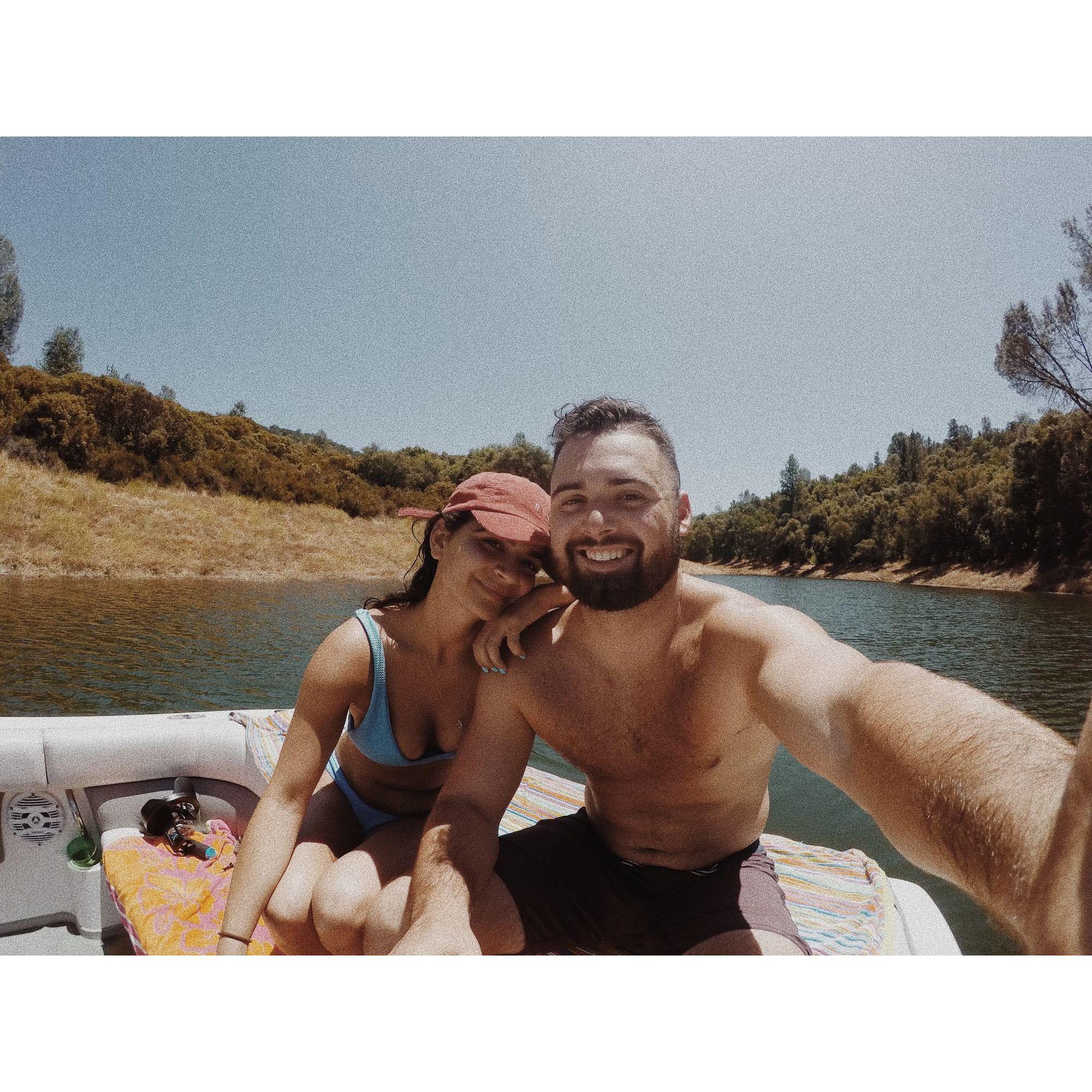 Ally's first boating trip with the Duckworths.