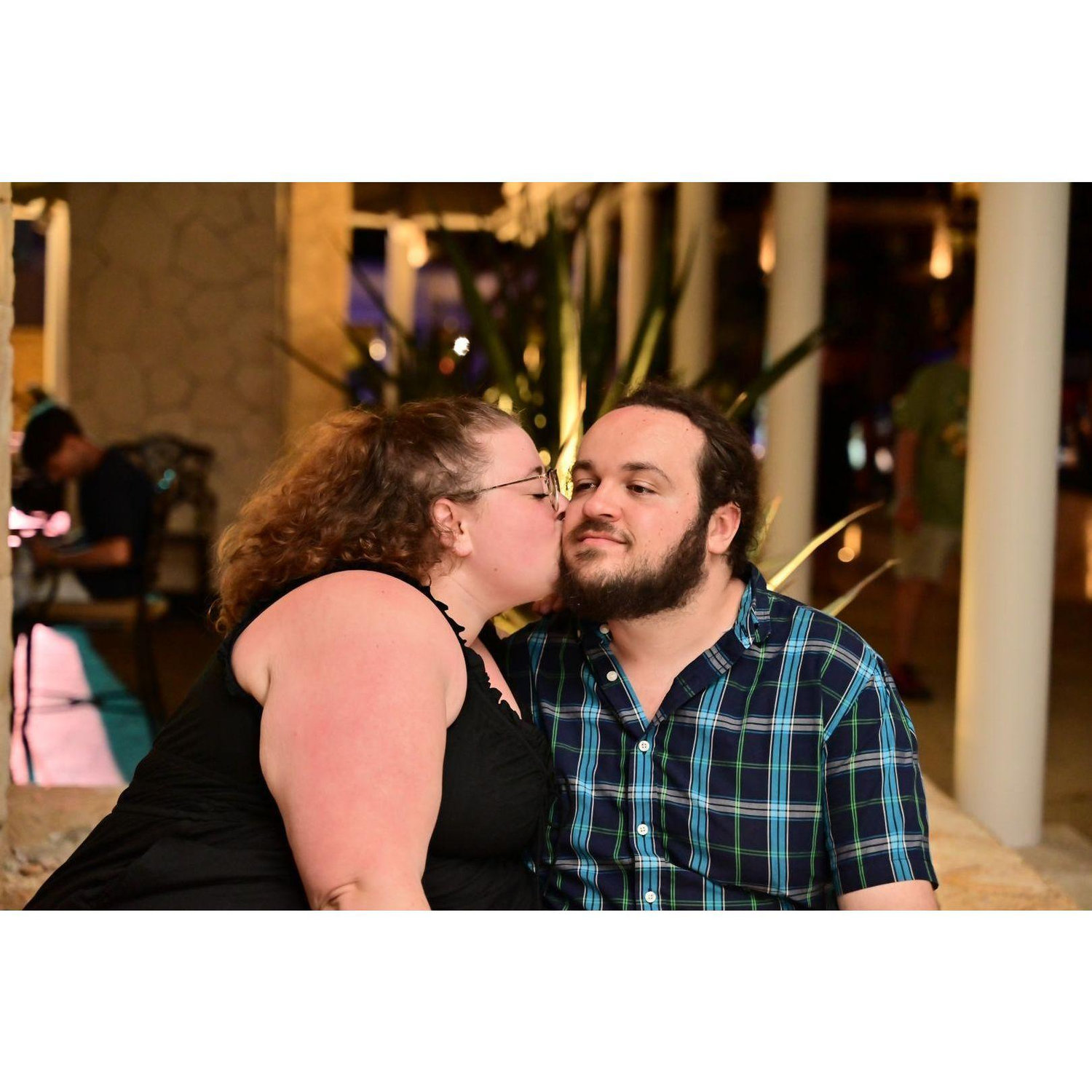 A few days before our engagement... on our first ever vacation together.